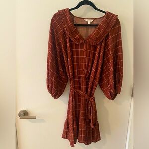 Wine Red Casual Dress